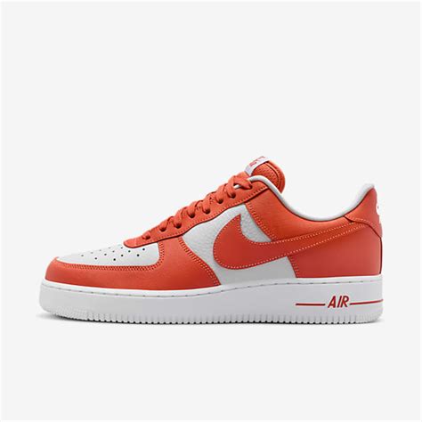 nike air force 1 low herren schuhe white-sail-atomic orange|air force 1 shoes for men.